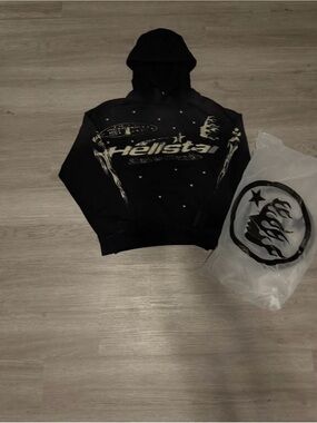 Hellstar Black Graphic Hoodie - Men